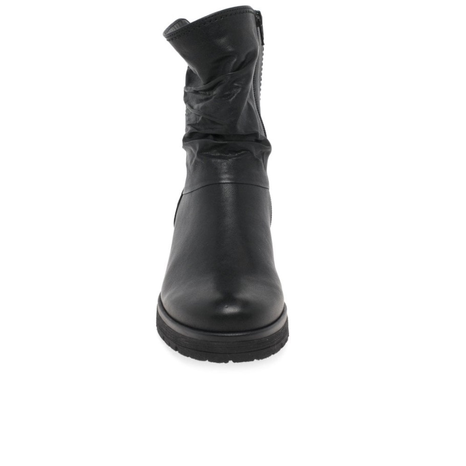 Schwarze Gabor Zola Bikerstiefel Für Damen