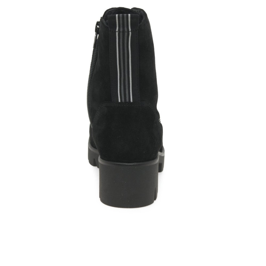 Schwarze Wildleder Gabor Baccara Damen Stiefeletten Neu