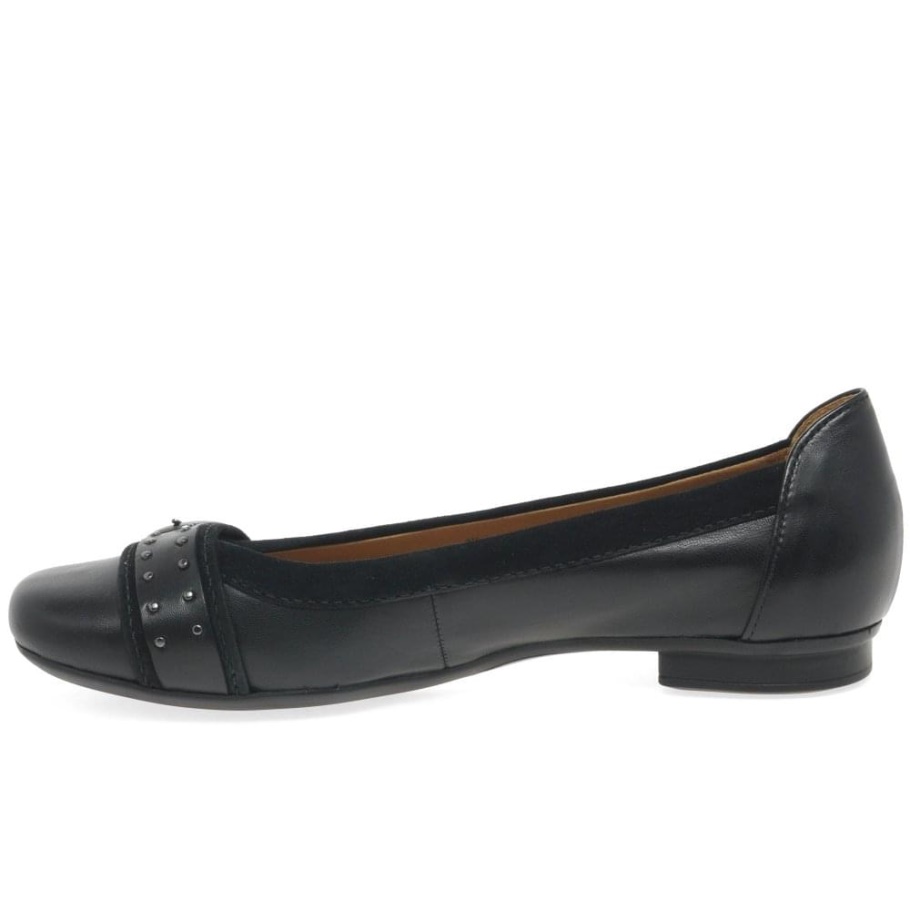 Schwarz/wildleder Michelle Damen-pumps Mit Knopfschnalle Gabor
