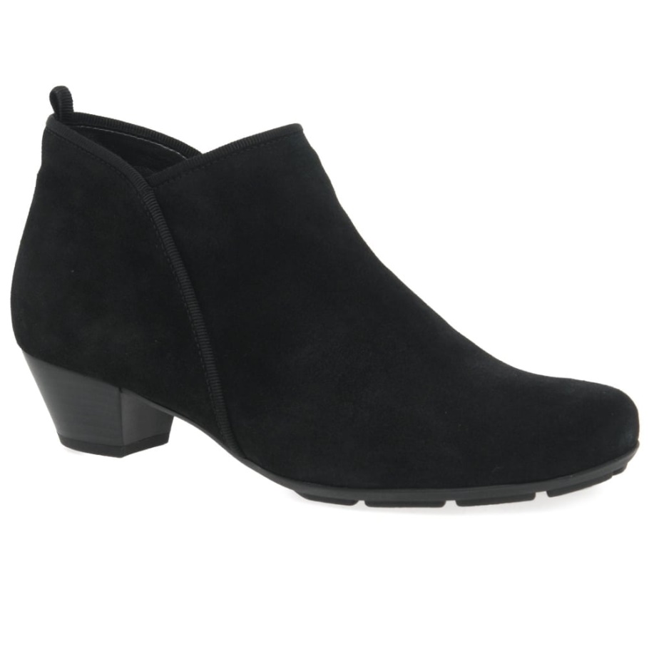 Schwarzes Wildleder Trudy Damen Stiefeletten Gabor