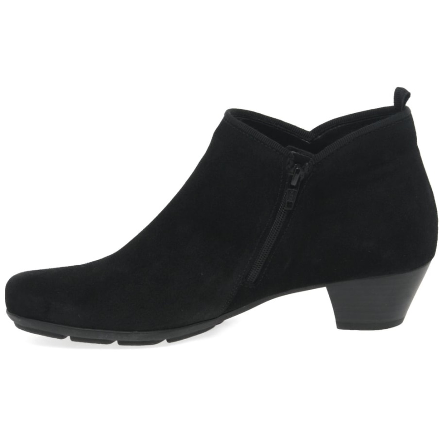 Schwarzes Wildleder Trudy Damen Stiefeletten Gabor