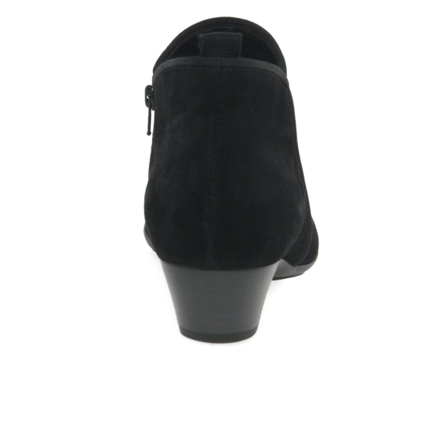 Schwarzes Wildleder Trudy Damen Stiefeletten Gabor