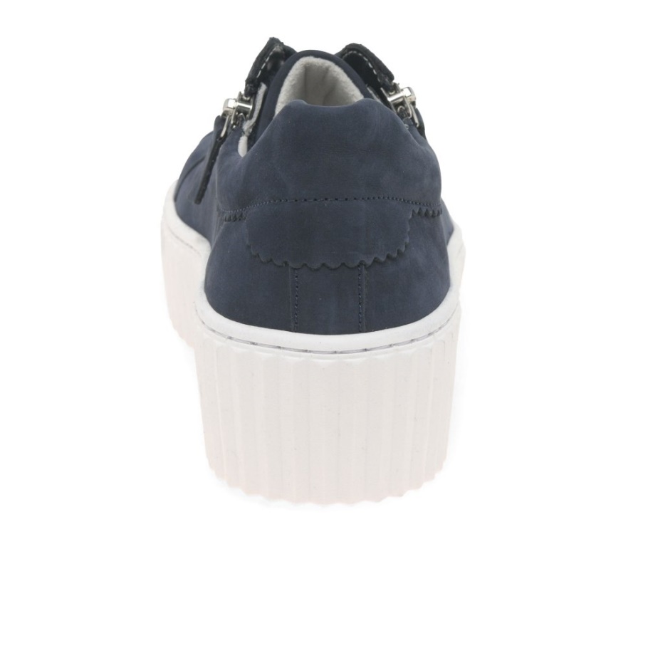 Blaue Nubuk Gabor Dolly Damenturnschuhe