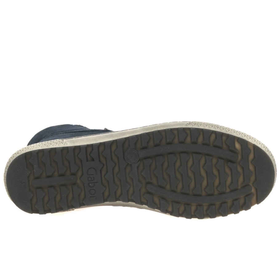 Bulner Lässige Damenstiefeletten Marine Wildleder Gabor