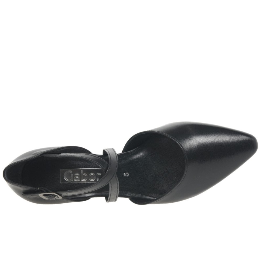 Callow Damen-Pumps Mit überkreuzten Riemen, Schwarz, Gabor