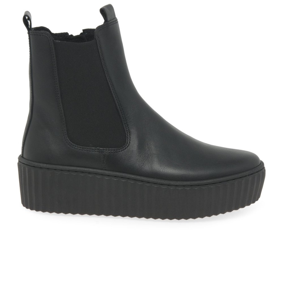 Dezember Damen Chelsea Boots Gabor Schwarz