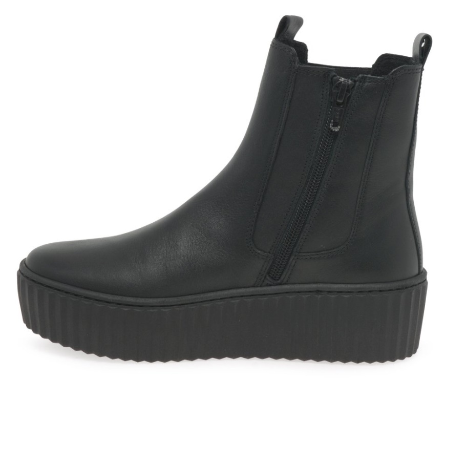 Dezember Damen Chelsea Boots Gabor Schwarz