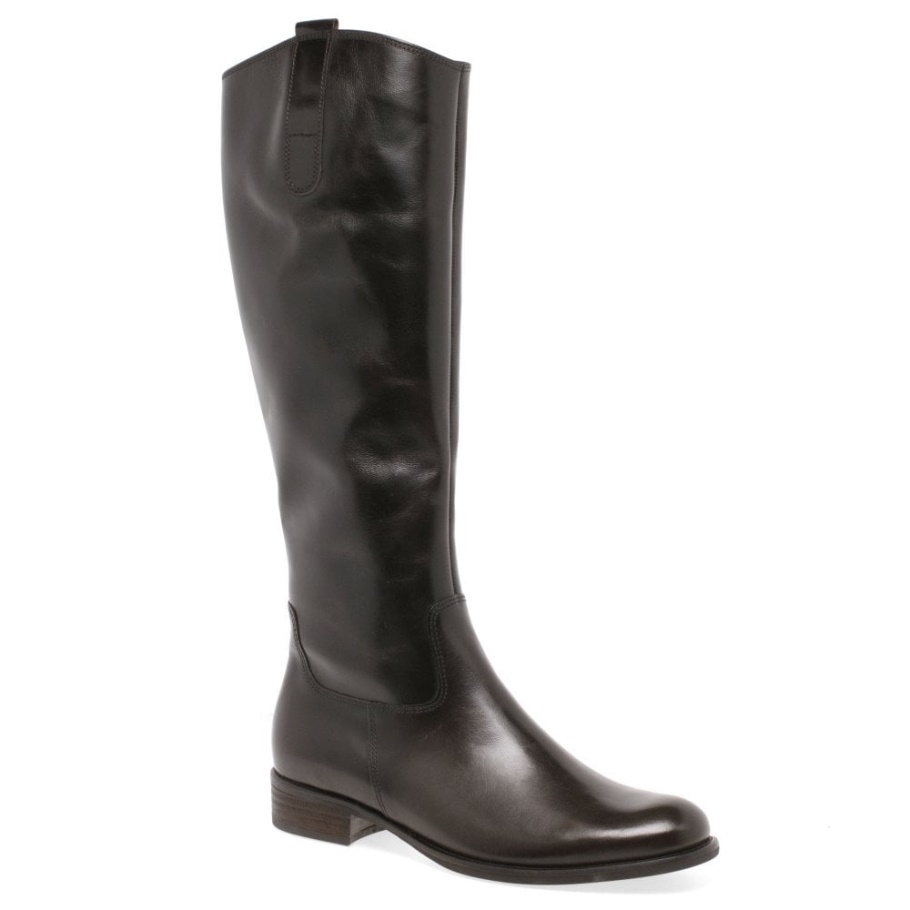 Espresso Brook S Damen Lange Stiefel Gabor