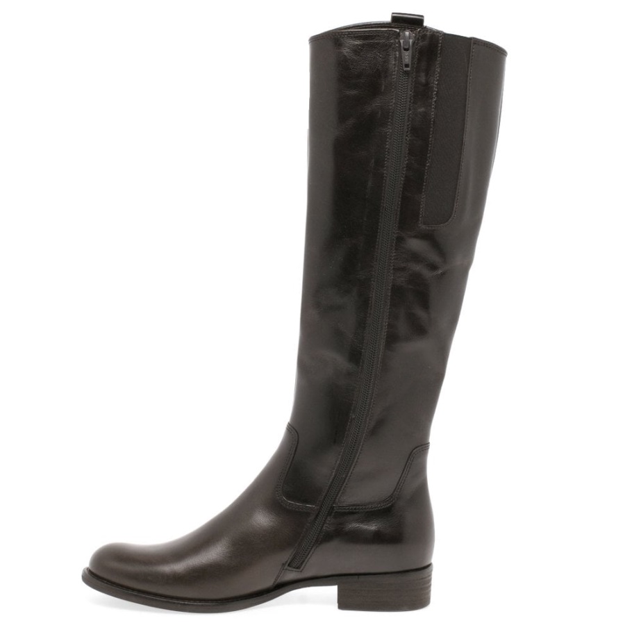Espresso Brook S Damen Lange Stiefel Gabor