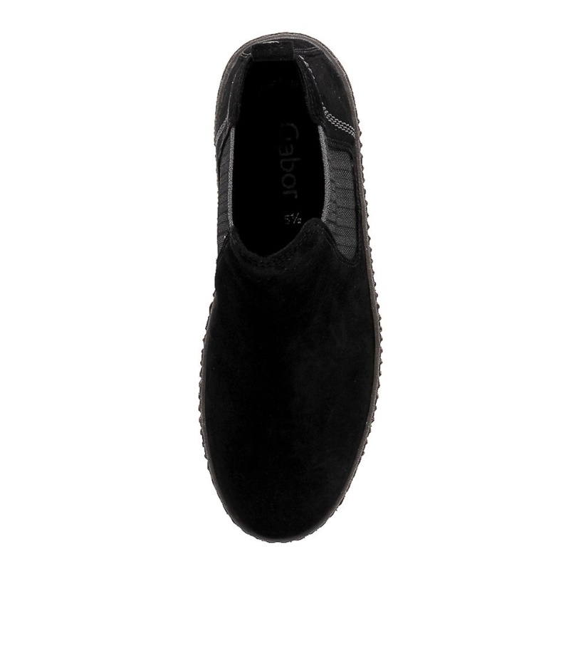 Gabor Angels Schwarz-graues Wildleder