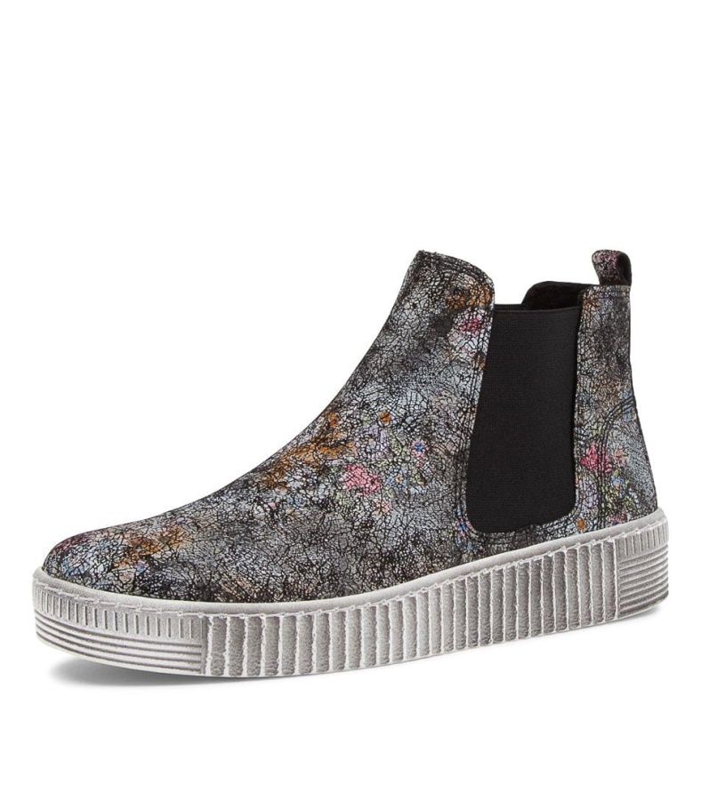 Gabor Angels Schwarz Leder Chelsea Boots