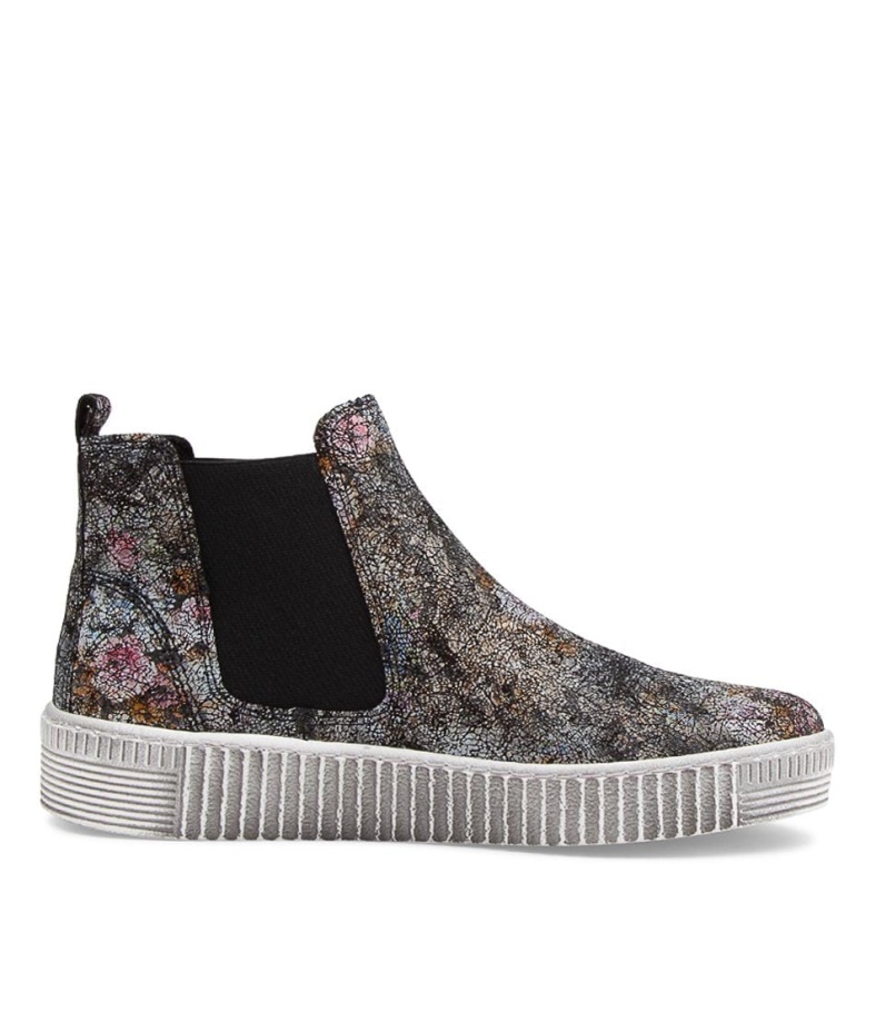 Gabor Angels Schwarz Leder Chelsea Boots