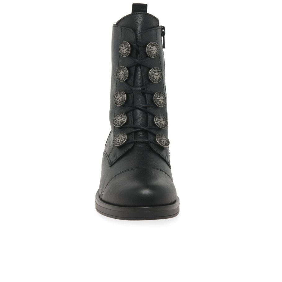 Gabor Black Lady Bikerstiefel Für Damen