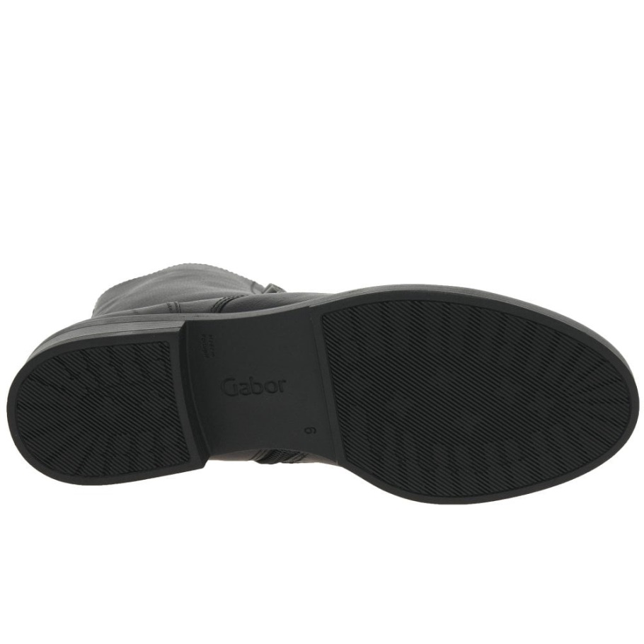 Gabor Black Lady Bikerstiefel Für Damen