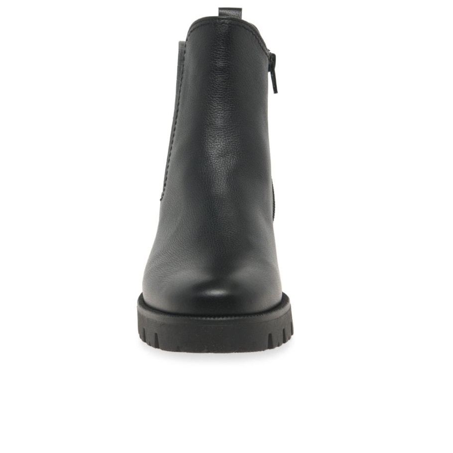 Gabor Schwarze Newport Chelsea-Stiefel Für Damen