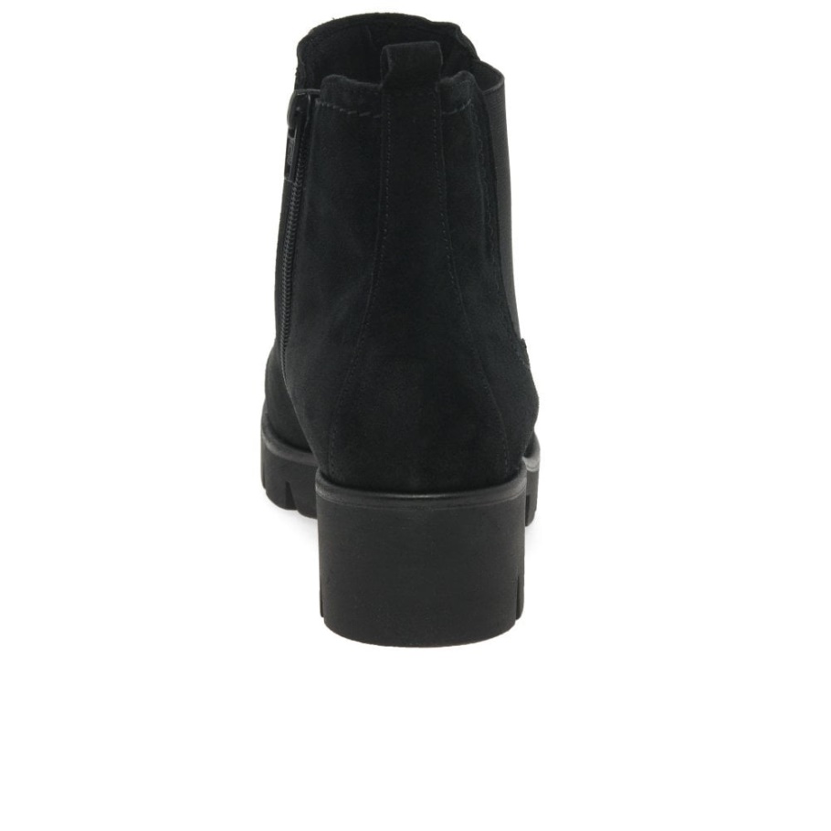 Gabor Schwarz Wildleder Bodo Damen Wildleder Chelsea Boots