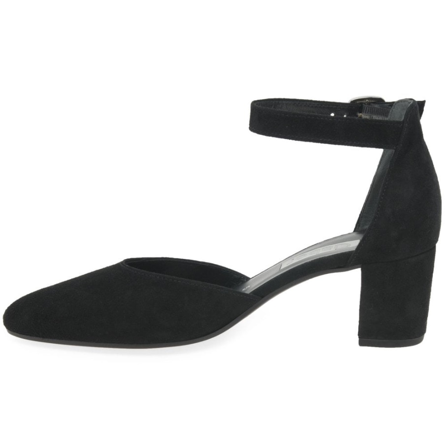 Gabor Gala Damen Pumps Aus Schwarzem Wildleder