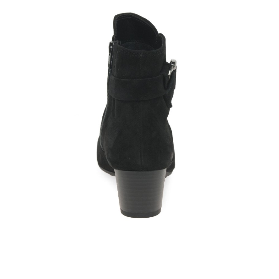 Gabor Schwarz Wildleder Hanf Damen Stiefeletten