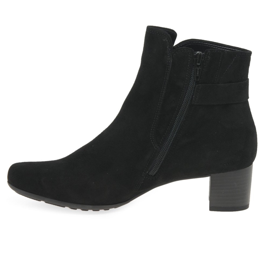 Gabor Schwarz Wildleder Hanf Damen Stiefeletten