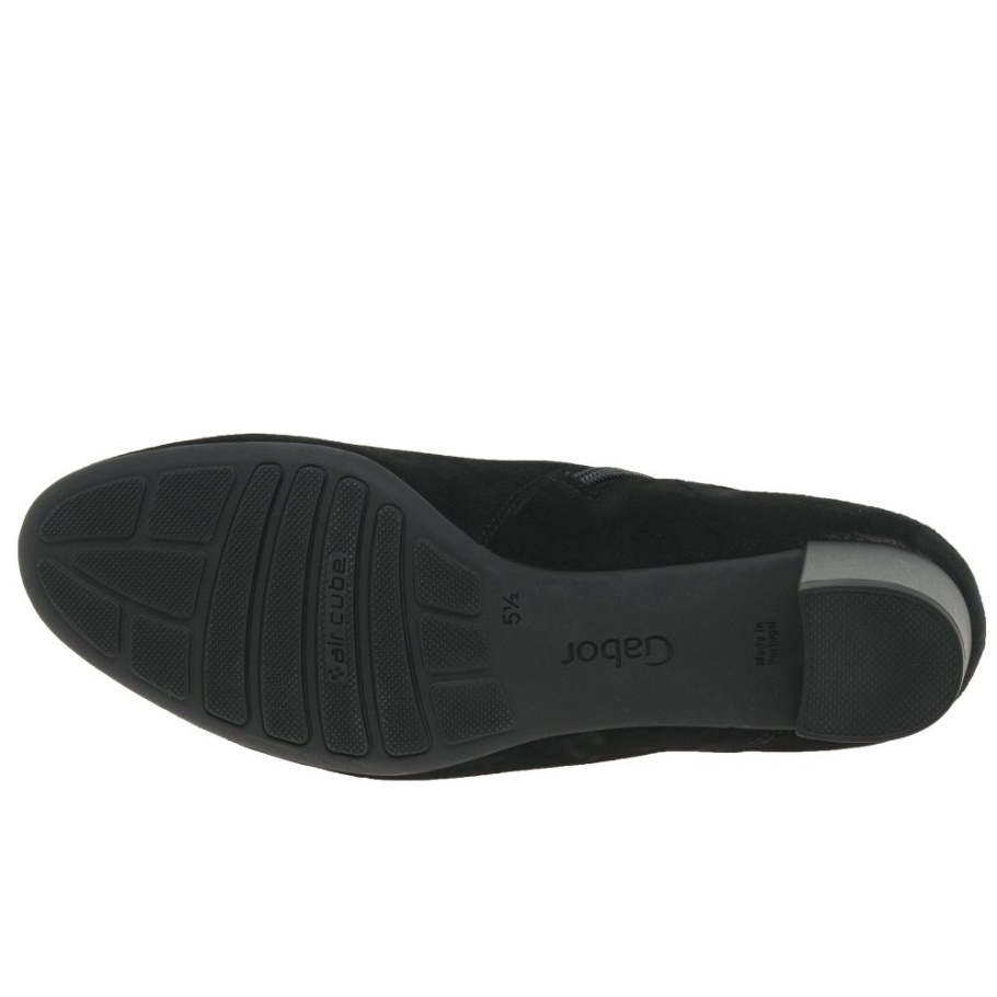 Gabor Schwarz Wildleder Hanf Damen Stiefeletten