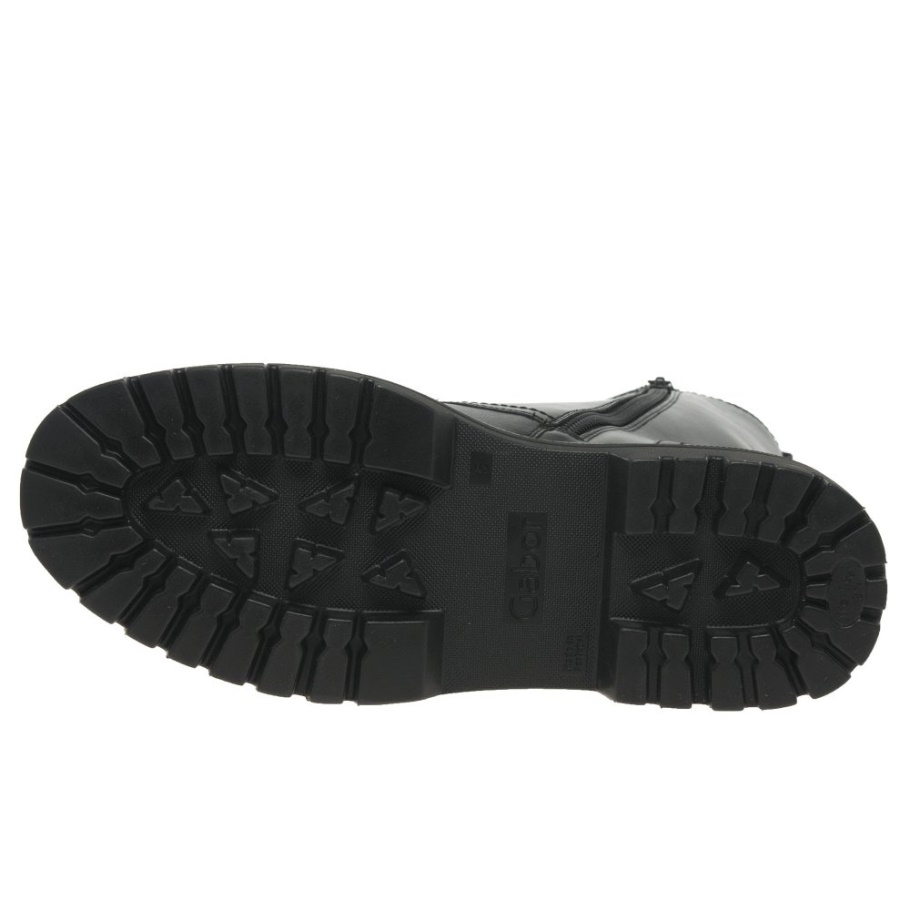 Gabor Schwarz/weiß Stich Genua Damen Militärstiefel