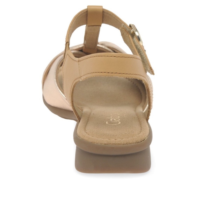 Gabor Champagner/erdnuss Millie Damensandalen