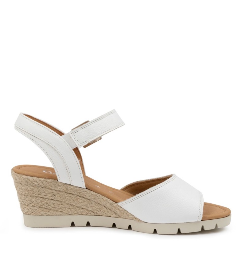 Gabor Fara Weiss Leder