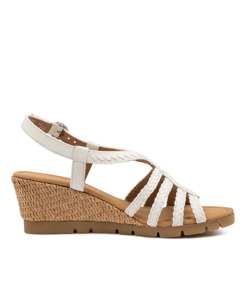 Gabor Farrow Weiss Leder