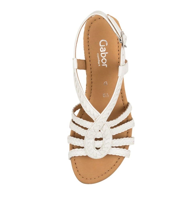 Gabor Farrow Weiss Leder