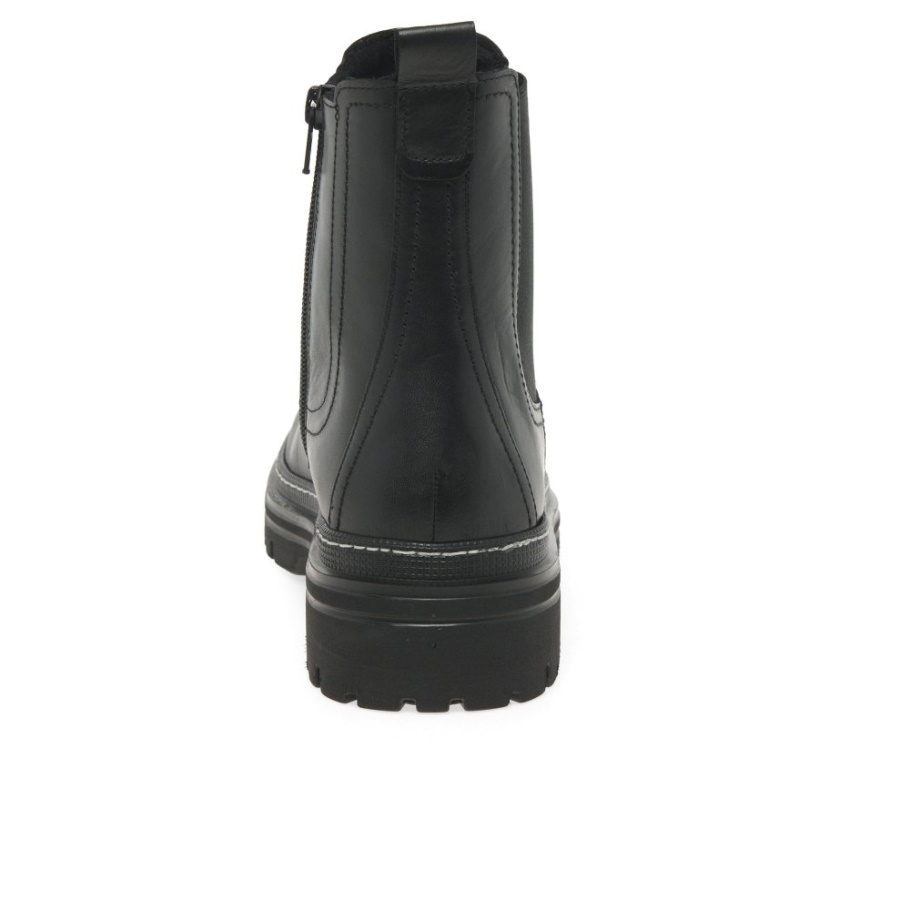 Gabor Gazania Damen Chelsea Boots Schwarz/weiß Stich