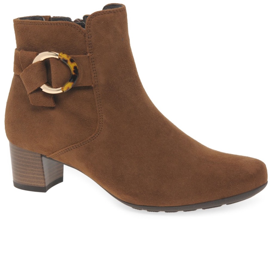 Gabor Hanf Damen Stiefeletten New Whiskey Suede