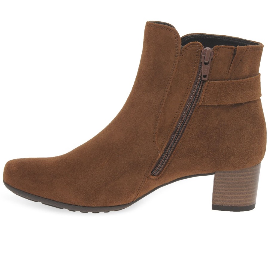 Gabor Hanf Damen Stiefeletten New Whiskey Suede