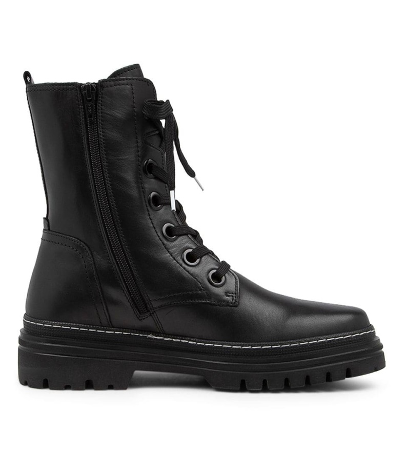 Gabor Hund Schwarz Leather Calf Boots