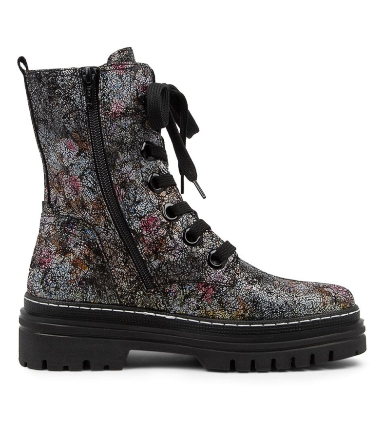 Gabor Hund Schwarz Multi Lederwadenstiefel