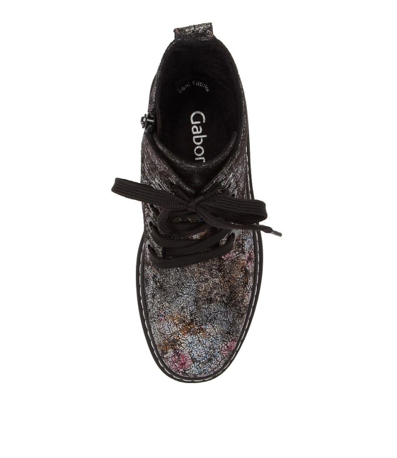 Gabor Hund Schwarz Multi Lederwadenstiefel