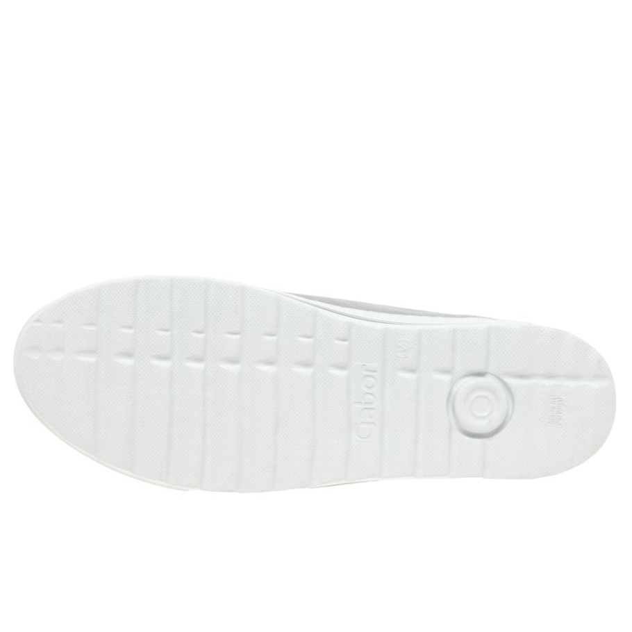 Gabor Hellgraue Wildleder-Heide-Damen-Casual-Trainer