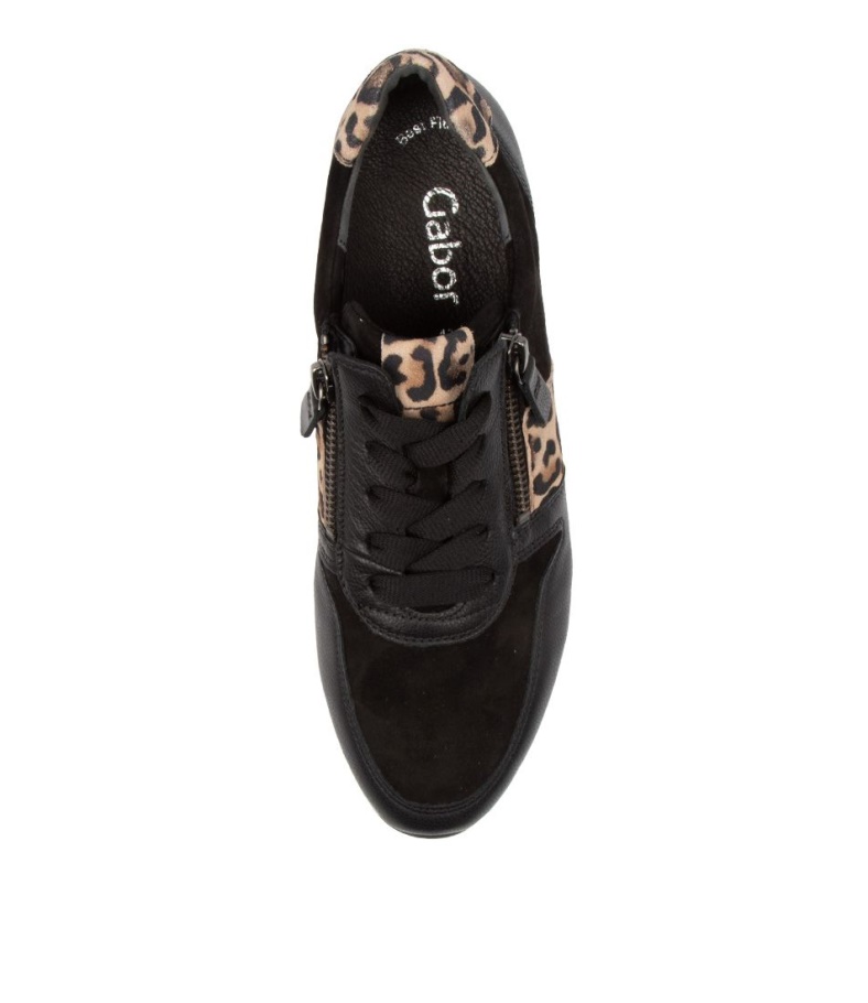 Gabor Madison Schwarzes Leder