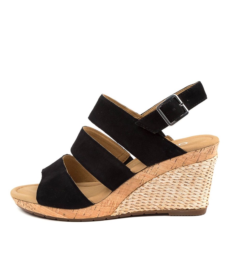 Gabor Poppy Schwarz Suede