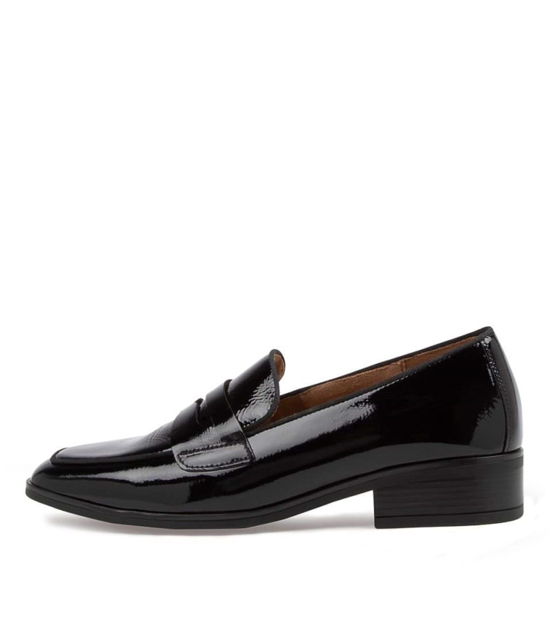 Gabor Rabke Schwarz Leder Loafer