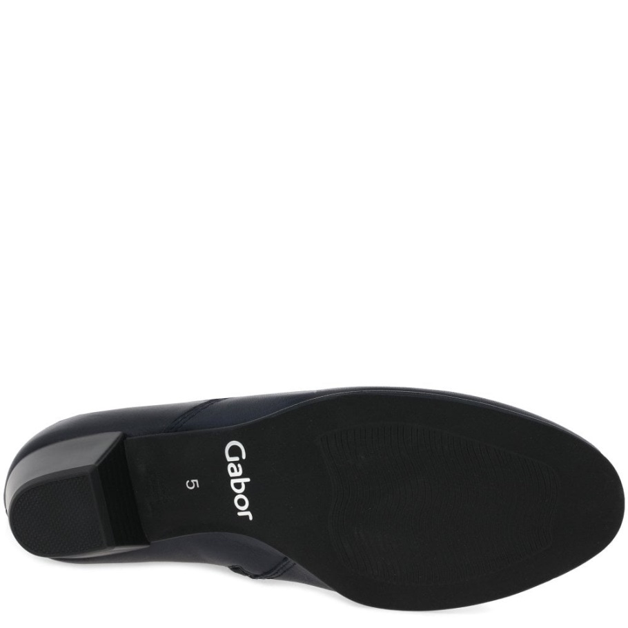 Gabor Rachel Leder Weit Geschnittene Stiefel Mitternacht