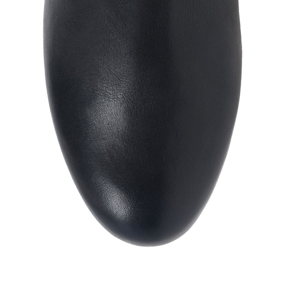 Gabor Rachel Leder Weit Geschnittene Stiefel Mitternacht