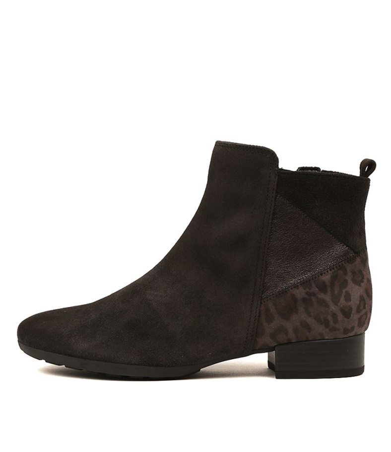 Gabor Reggae Dunkelgraues Leder Multi