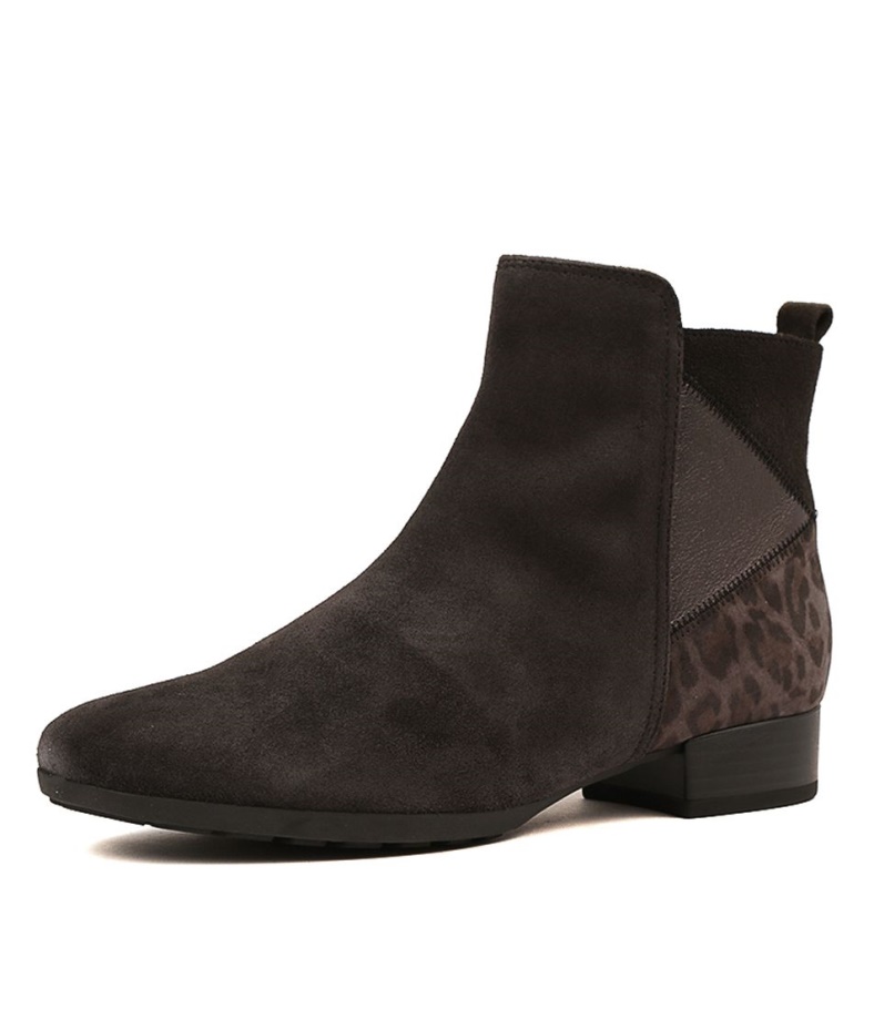 Gabor Reggae Dunkelgraues Leder Multi