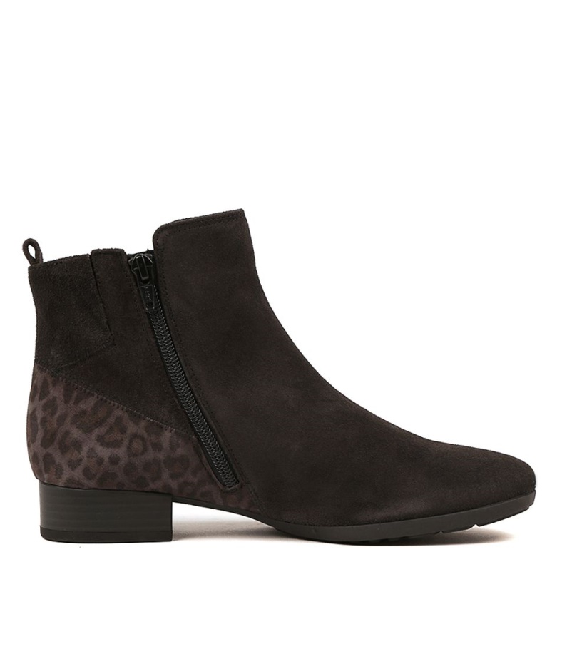 Gabor Reggae Dunkelgraues Leder Multi