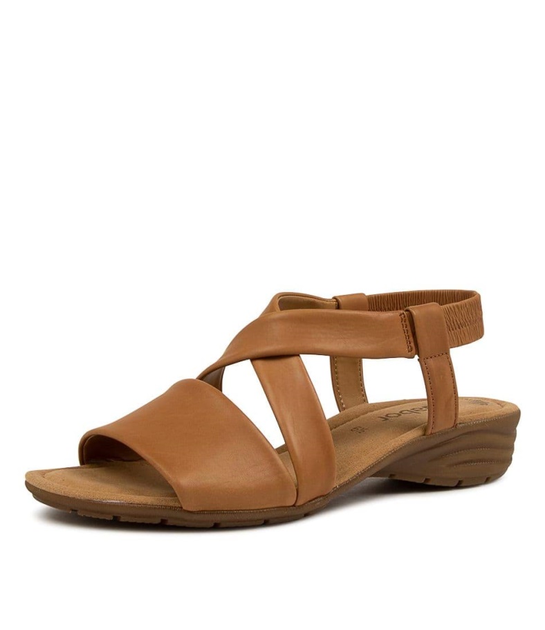 Gabor Sallie Cognacfarbenes Leder