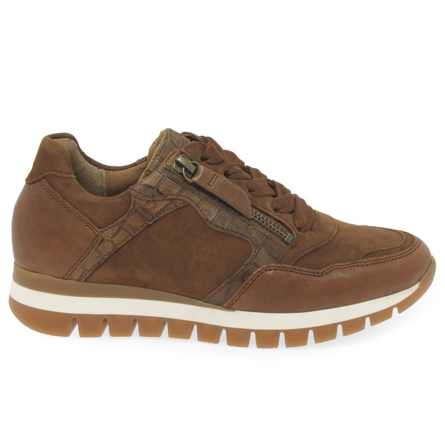 Gabor Willet Damen Turnschuhe Whisky/suede