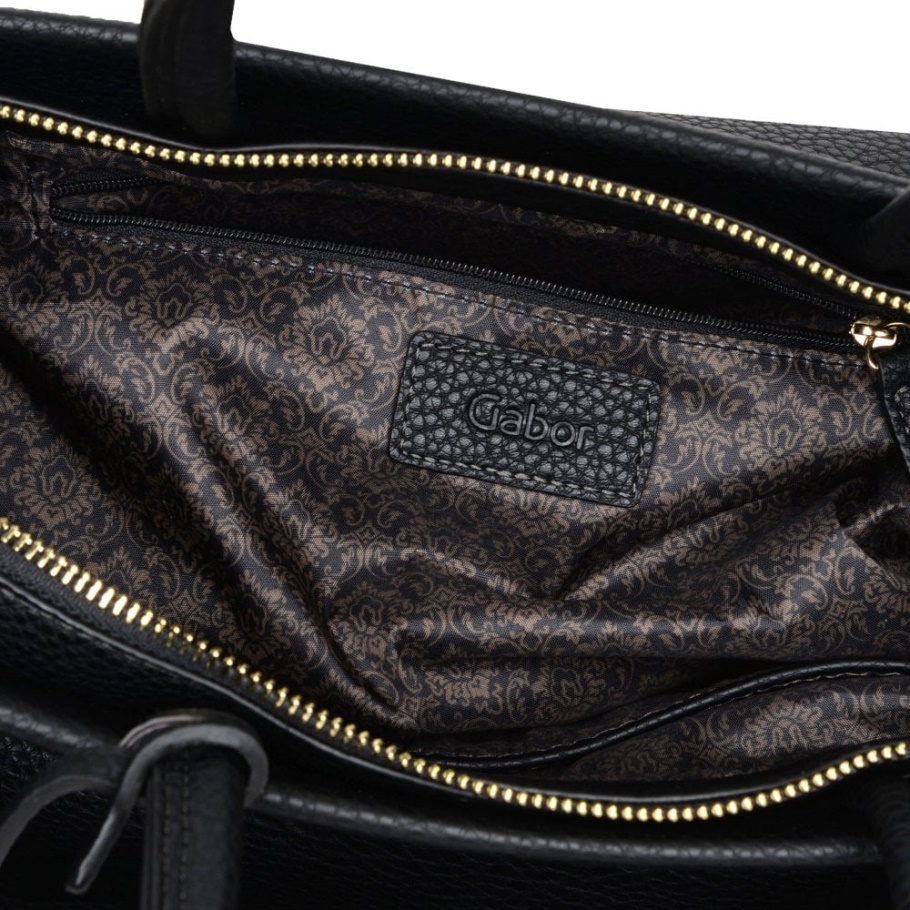 Gela Damen Grabbag Schwarz Bedruckt Gabor Neu