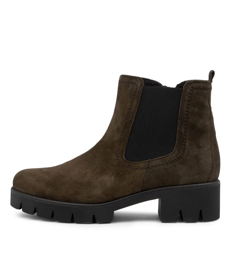Gluck Flasche Wildleder Stiefeletten Gabor