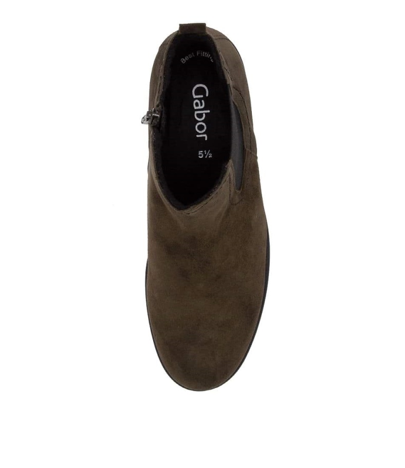 Gluck Flasche Wildleder Stiefeletten Gabor