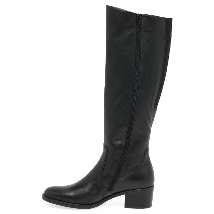 Isla M Damen Lange Stiefel Gabor Schwarz